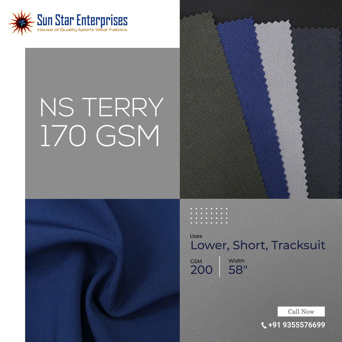 Nylon Terry 180gsm