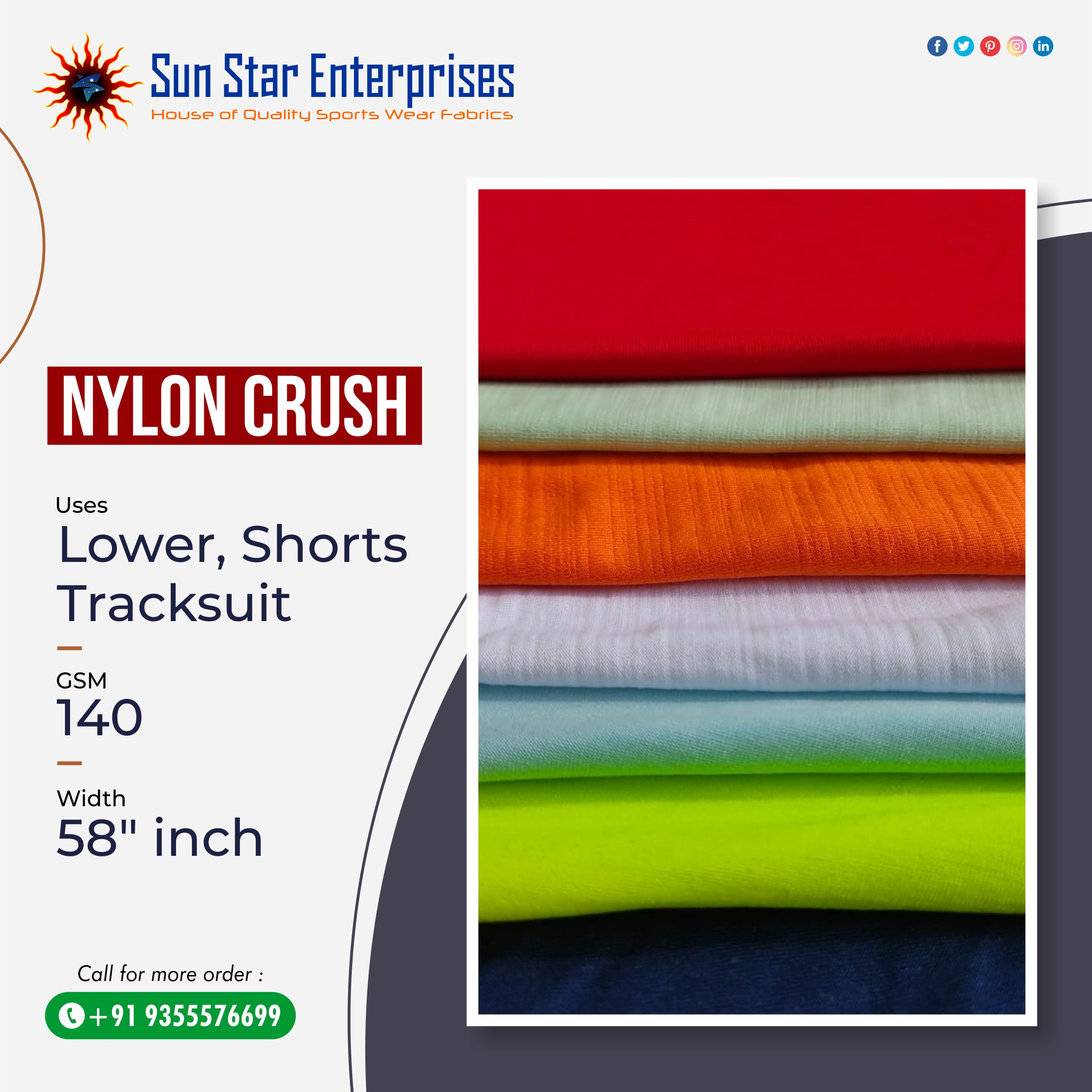 Nylon crush lycra xxxxx